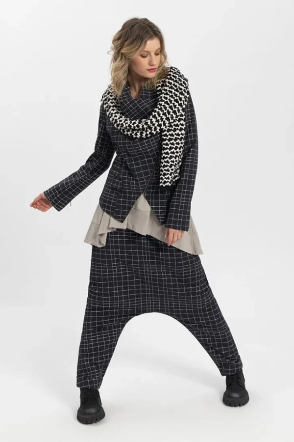Missen Elsewhere Fashion Jassen*Flores Jacket-Black-Offwhite