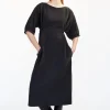 Missen Elsewhere Fashion Jurken*Karkilla Linen Dress-Black
