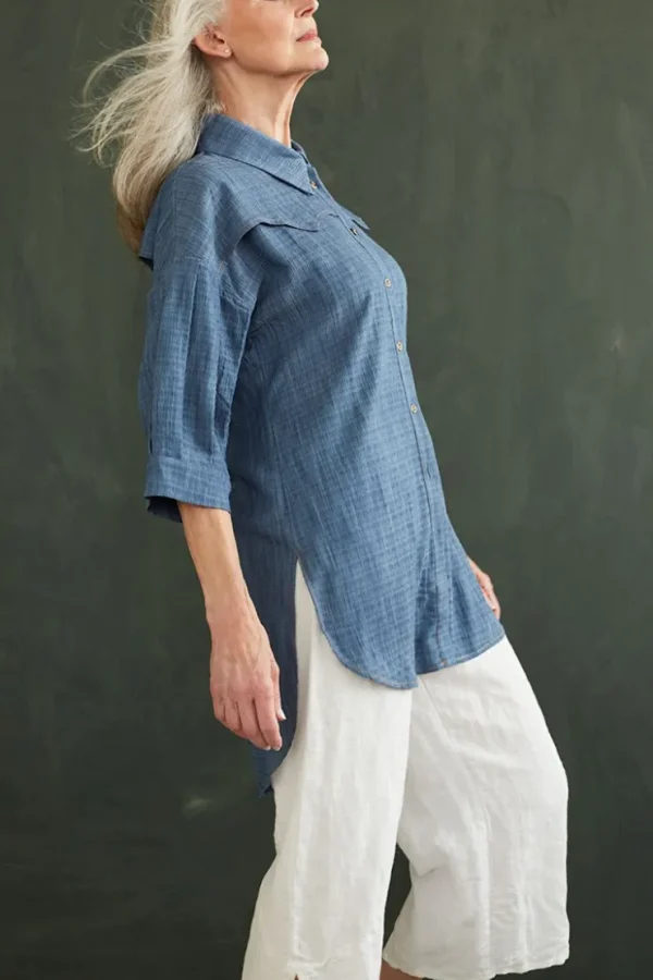 Missen Elsewhere Fashion Blouses*Reivilo Blouse-Denim
