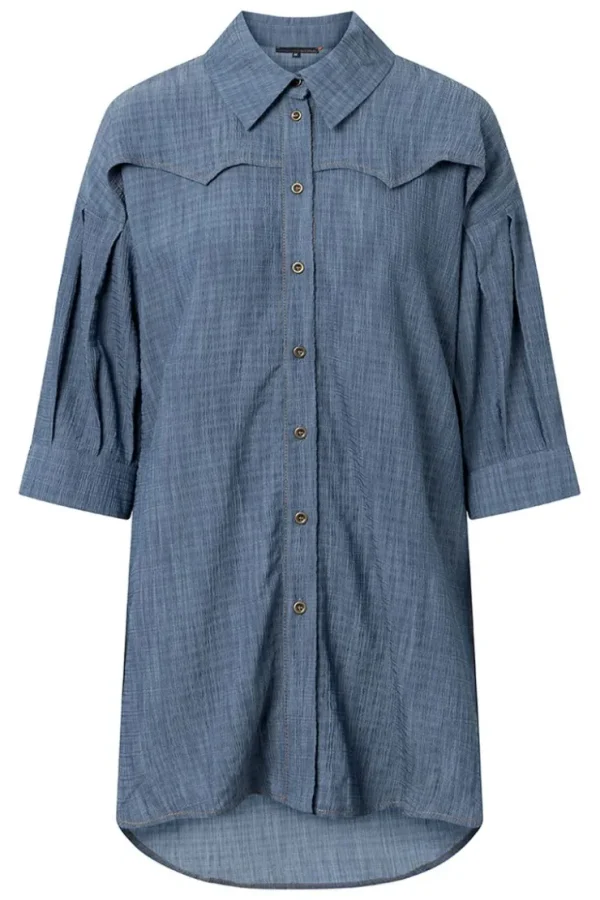 Missen Elsewhere Fashion Blouses*Reivilo Blouse-Denim